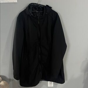 Women's Black Utility Windriver Jacket Fuzzy Lining 2X